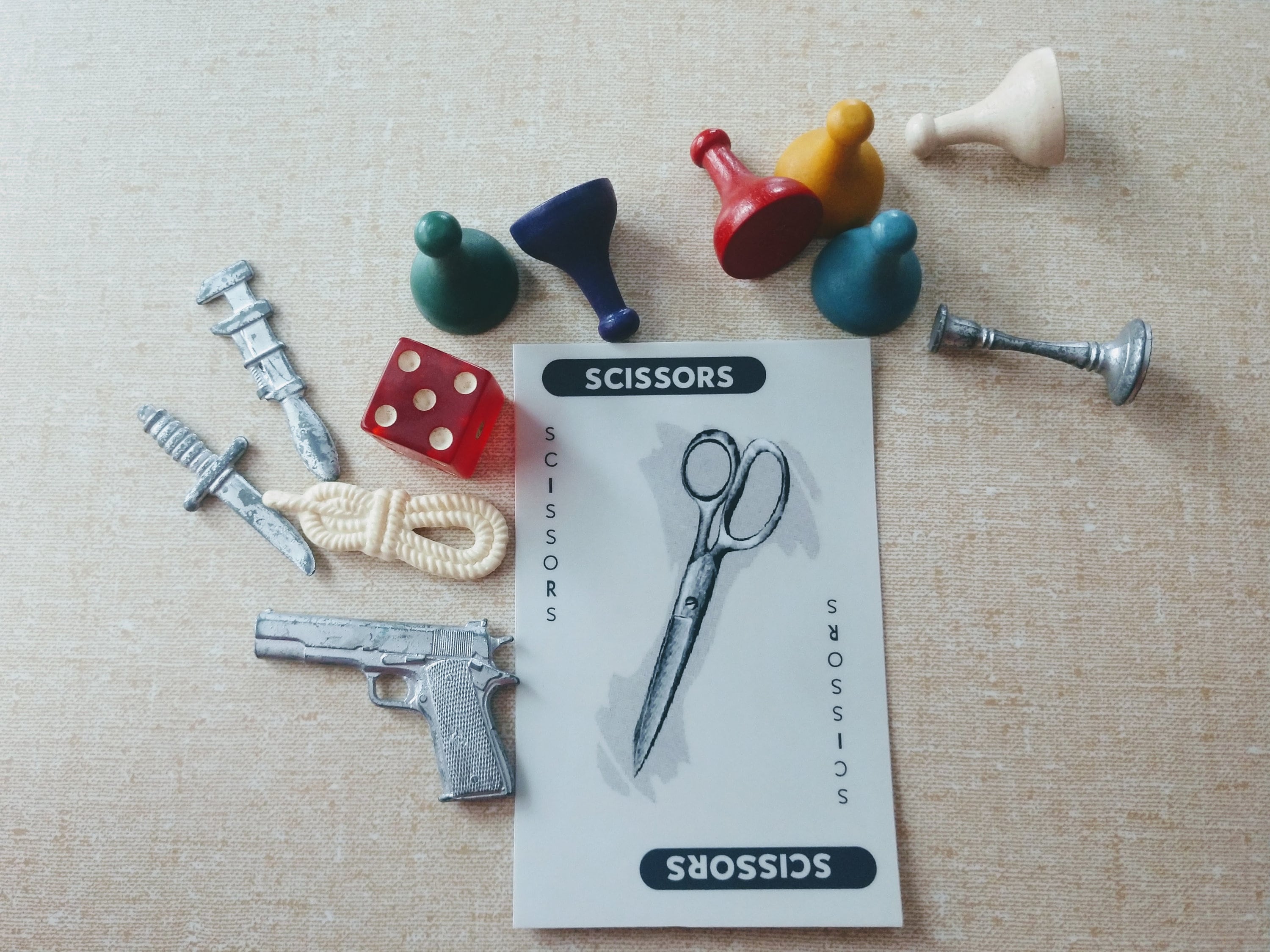 Scissors Sticker Clue Cards Reimagined by Peggymade Etsy