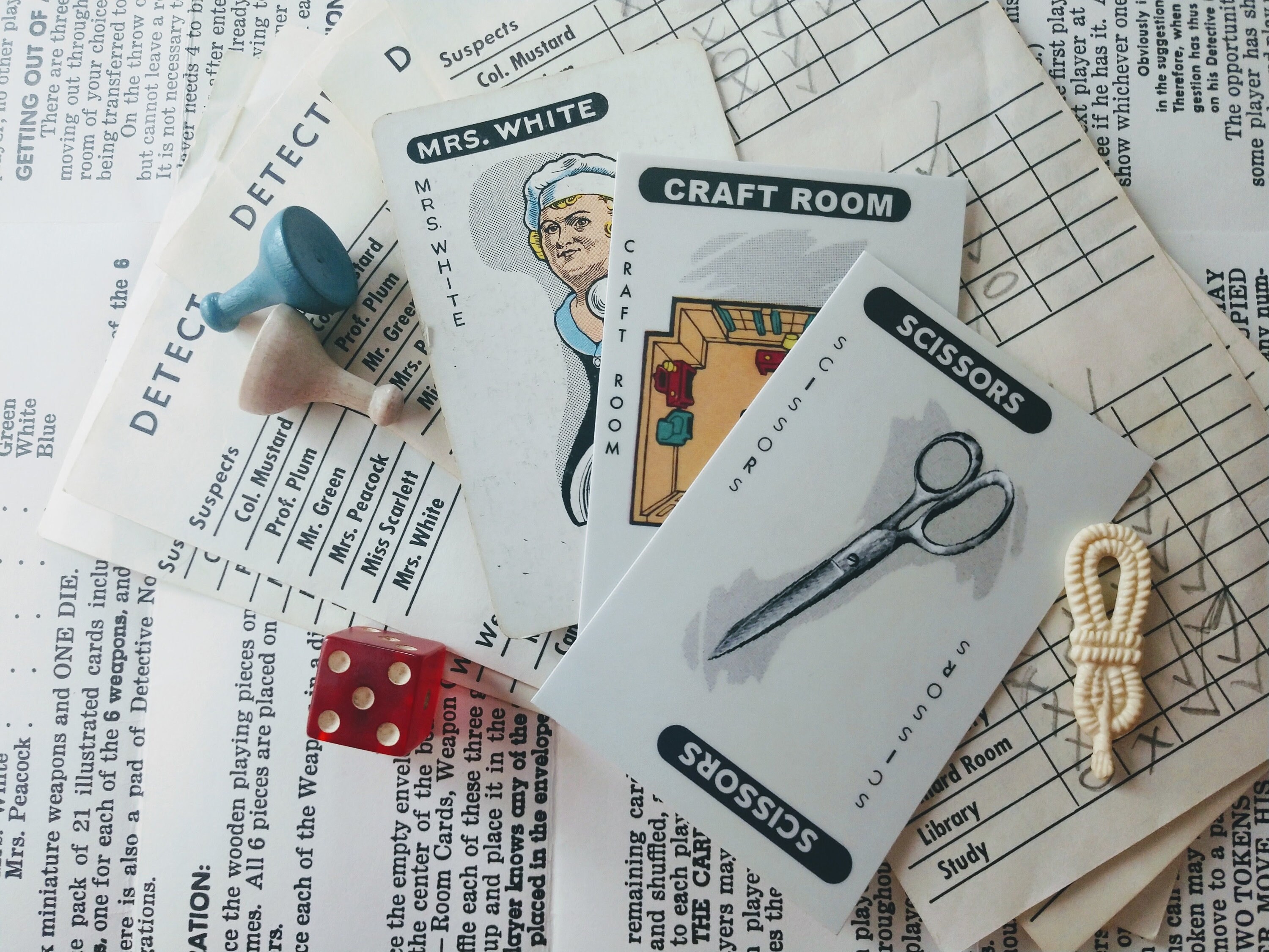 Scissors Sticker Clue Cards Reimagined by Peggymade Etsy