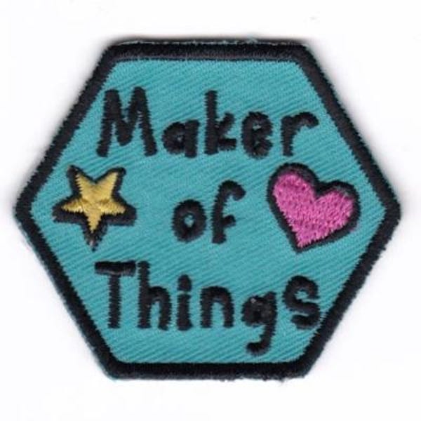 Maker of Things Merit Badge - Iron on