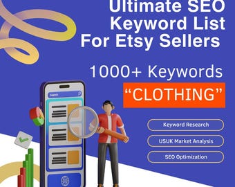 CLOTHING Ultimate SEO Keyword List of 2024, Keywords for Clothing, Etsy SEO, Keyword Research