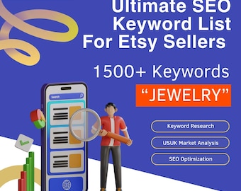 Ultimate SEO Keyword List latest update, Keywords for Jewelry, Etsy SEO, Keyword Research