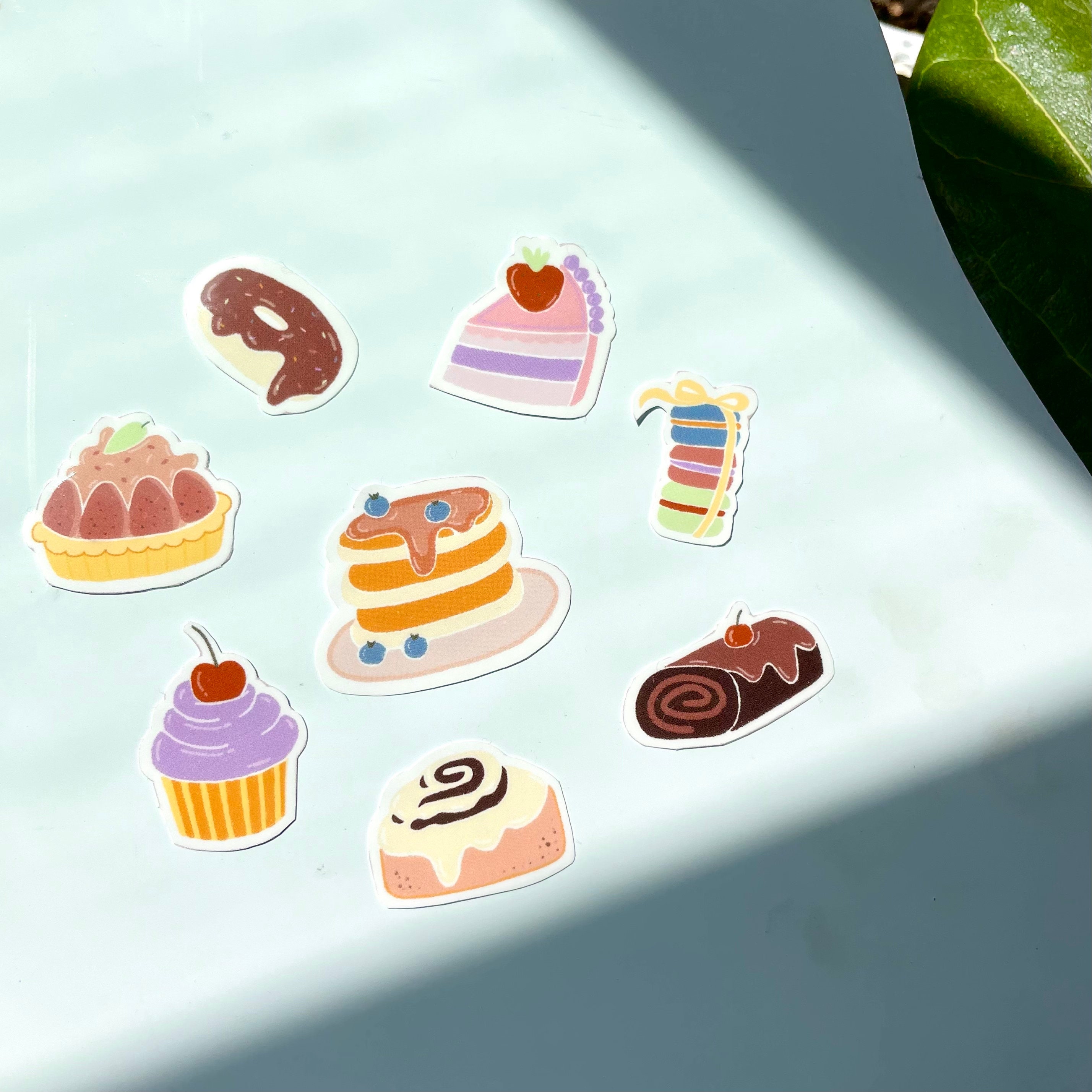 CAKES 8 Piece Vinyl Sticker Sets Waterproof Clear Stickers - Etsy