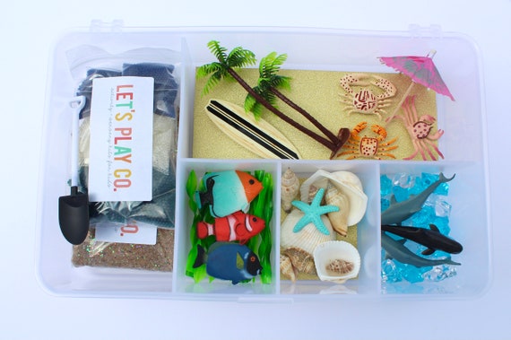 Sensory Bin  Sensory Kit  Sensory Box  Beach  Water Bead