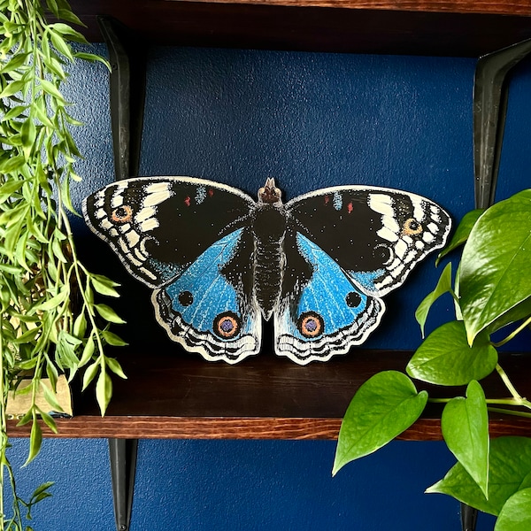 Blue Pansy Wood Cutout Print