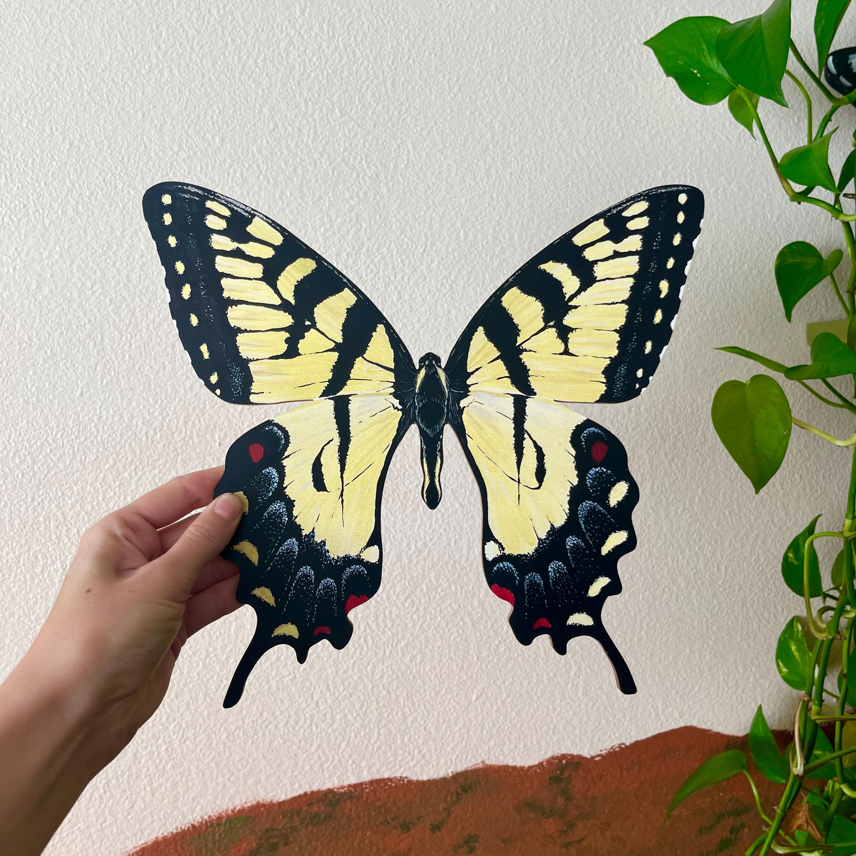 Yellow Swallowtail Butterfly Print | Wall Art - Etsy