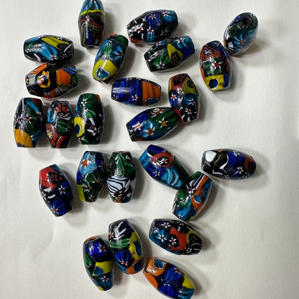 1 bead, Approx 1”, Vintage  Italian Ercole Moretti Murano Vintage Italian beads. Origin - Traded in Africa. 1900’s