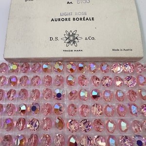 Light Rose AB 10mm Lentil 5100 Beads; 72pc; Vintage, Rare! Aka Tablet or Aspirin Beads Swarovski Crystal Factory Pack