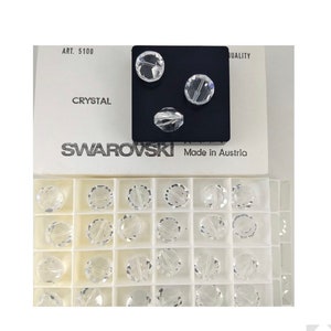 14mm Crystal  lentil tablet bead 72 beads per pack Swarovski crystal beads. 5100  Swarovski Crystal Factory Pack