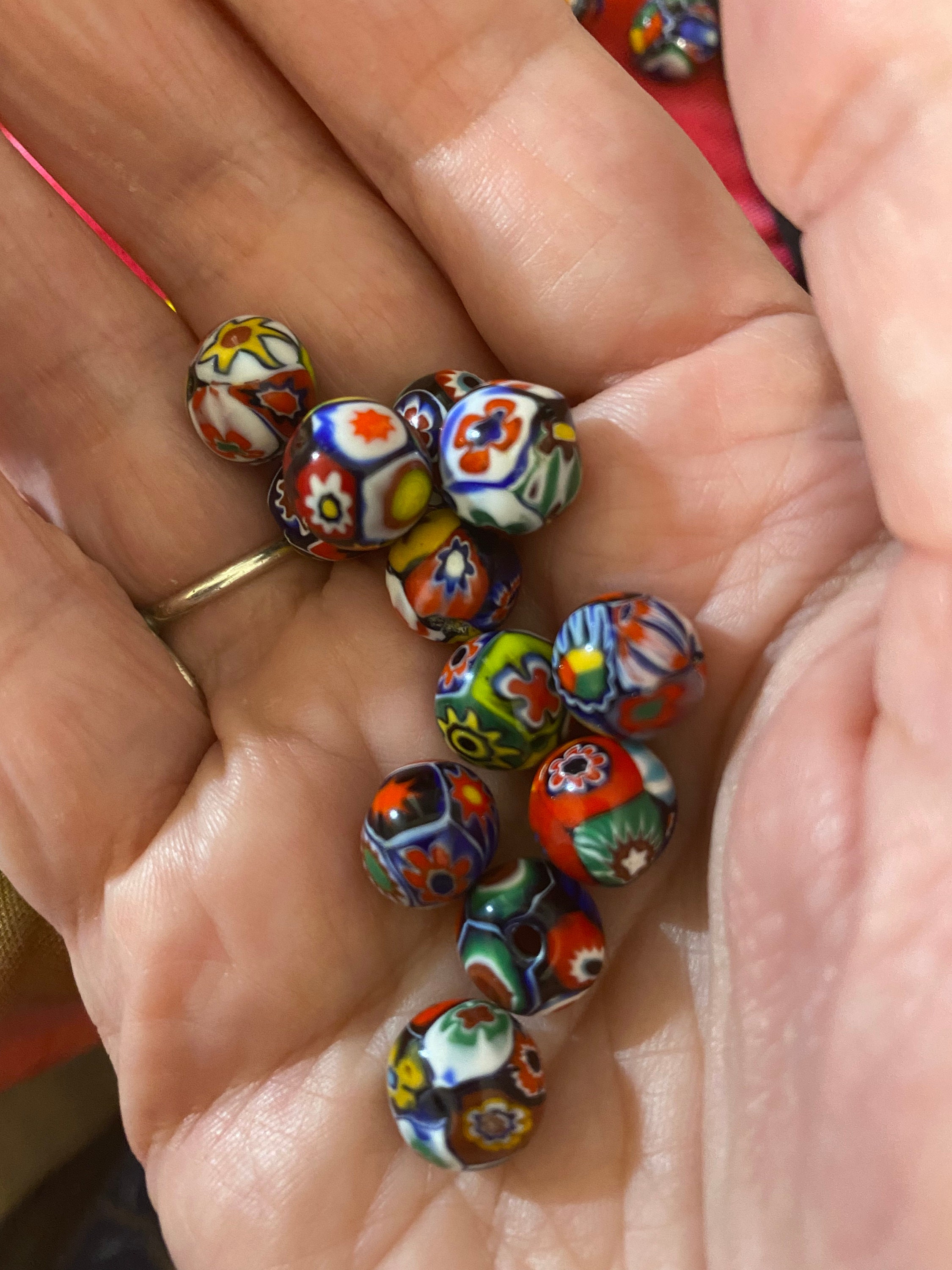 Q1 10mm Rare 1940s Vintage Ercole Moretti Millefiori Beads Etsy
