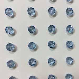 24pc Swarovski Crystal Lavender 6mm Faceted Lentil 5100 Beads; or 360pc Swarovski Factory Pack; Aka Aspirin or tablet bead