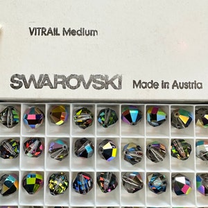 Factory Pack Swarovski Crystal Vitrail Medium 12mm Geometric Cut Round  5004 Beads; 72pcs ; NIB; Vintage!