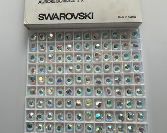 8 mm ,Swarovski, factory pack ,Crystal AB , Aurore boreal x2 ,round ,lentil ,tablet, bead ,Q24, 288