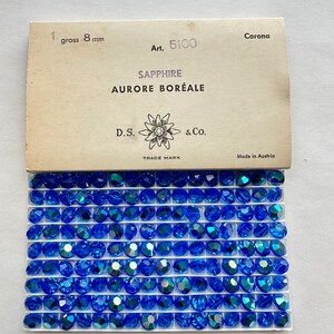 Factory Pack Swarovski, Crystal Sapphire AB, 8mm, Faceted Lentil  5100 Beads; 144 Beads; Aspirin or tablet bead.