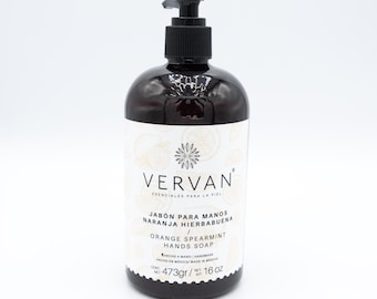 VERVAN Orange and Spearmint Liquid Hand Soap (MADE to ORDER)