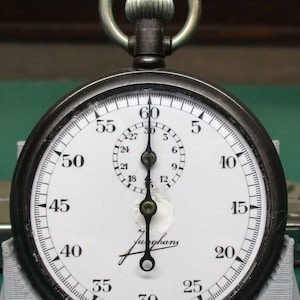 Very Rare Junghans 29a Military WWII Stopwatch, runs, sets, NICE condition, Clean