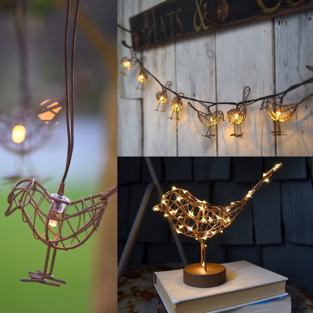 Robin Lights Table Robin or Solar LED Light Chain or Hanging Robin Etsy Australia
