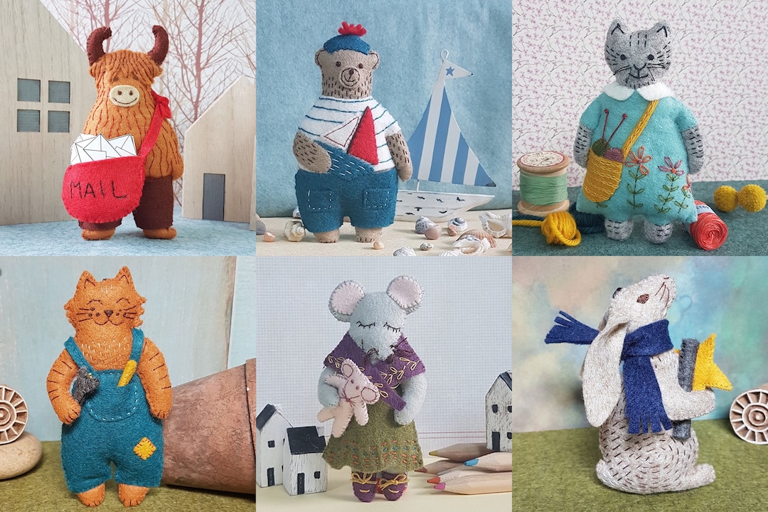 Kit Créatif Corinne Lapierre - Trousse En Felt à Coudre - Niveau Intermédiaire - DIY Neuf