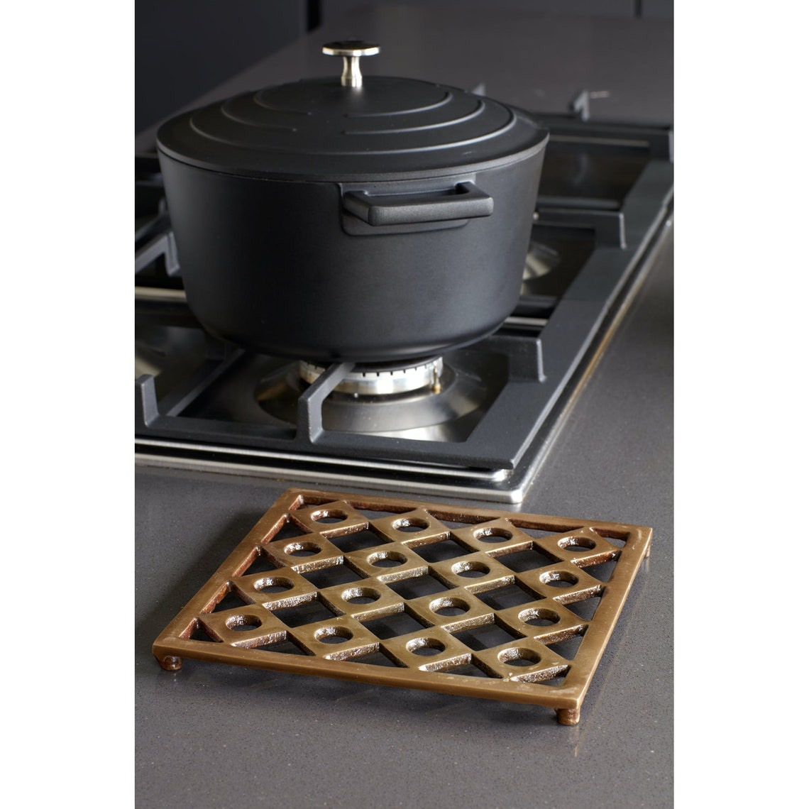MasterClass Brass Finish Trivet Pot Stand Etsy