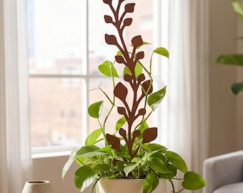 Tuteur de support de plante,treillis d'intérieur pour plantes grimpantes,piquet de plante en bois,soutien de pothos,treillis pour plante d'intérieur,décor minimaliste,décor de plante en bois