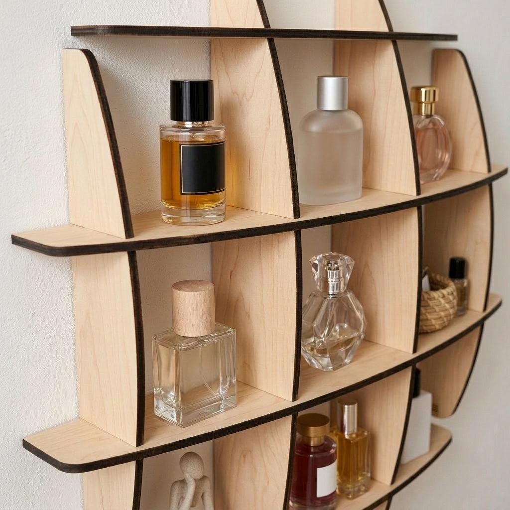 Perfume Shelf, Fragrance Organizer, Cologne Shelf, Floating Shelf ...