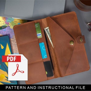 Patrón billetera cuero, Patrón billetera cuero pdf, Patrón billetera pdf, Patrón billetera larga, Patrón billetera larga cuero