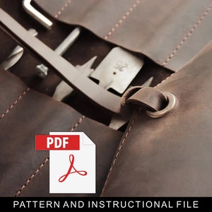 Leather Tool Roll Pattern,tool Roll Chsel Pdf,tool Roll Template - View #8