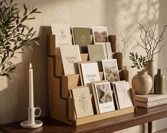 Greeting Card Rack, Greeting Card Holder, Greeting Card Stand, Postcard Display, Craft Fair Display, Vendor Display, Retail Display