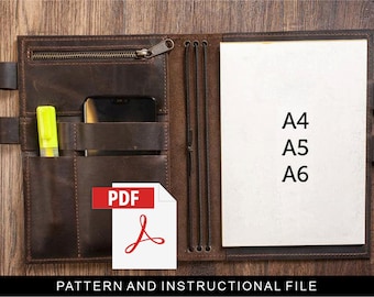 Notebook cover pattern,Notebook cover template,Journal cover template,Journal cover pattern,Leather journal pdf pattern,Notebook cover pdf