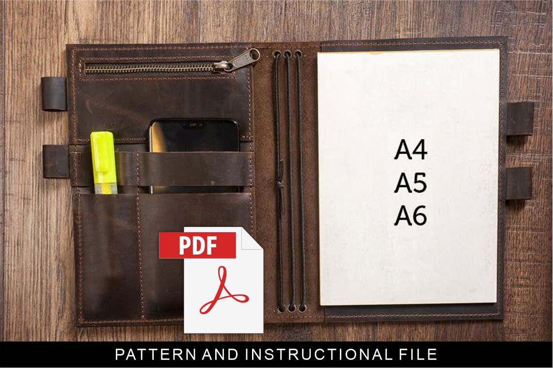 Notebook Cover Pattern,a6 Cover Pdf,a6 Notebook Cover Template,a6 ...