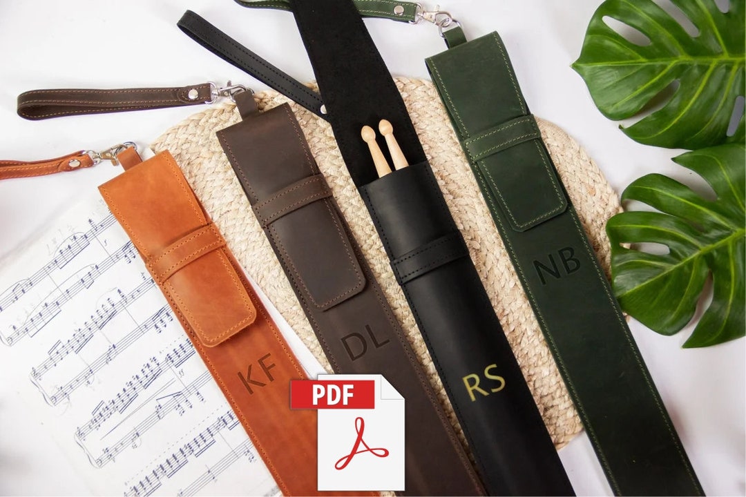 Drum Stick Bag Pattern, Drumstick Bag Pattern, Drumstick Holder Pattern