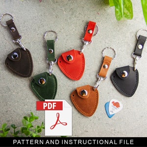 Porta palheta de guitarra pdf, Padrão de porta palheta de guitarra, Padrão de porta palheta de couro, Padrão de corrente de palheta de guitarra, Porta palheta de couro pdf