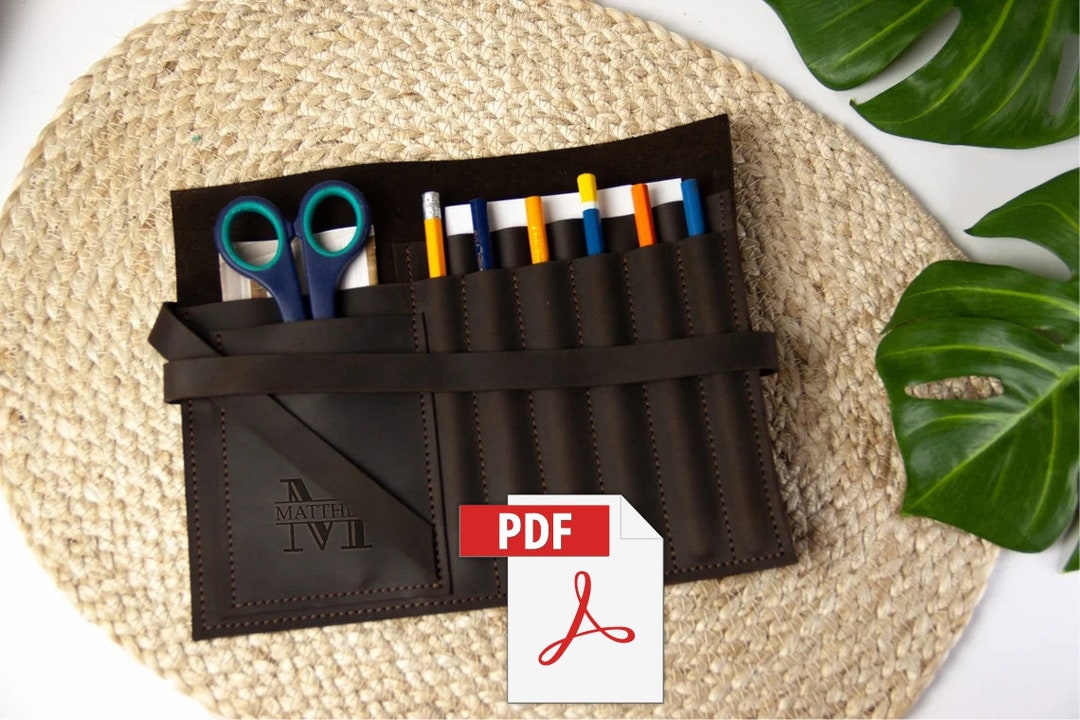Brush Holder Patternpencil Wrap Case Pdfmakeup Brush Holder Etsy