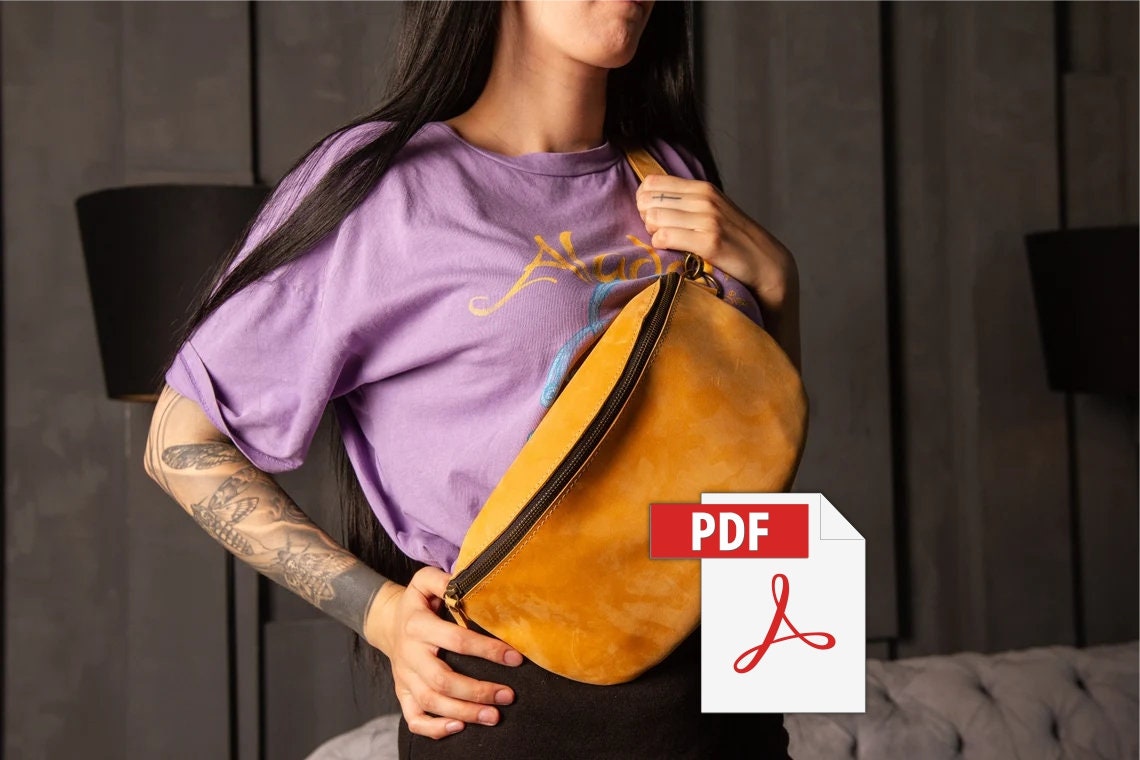 Leather Belt Bag Patternhip Bag Pattern Pdfwaist Bag Etsy