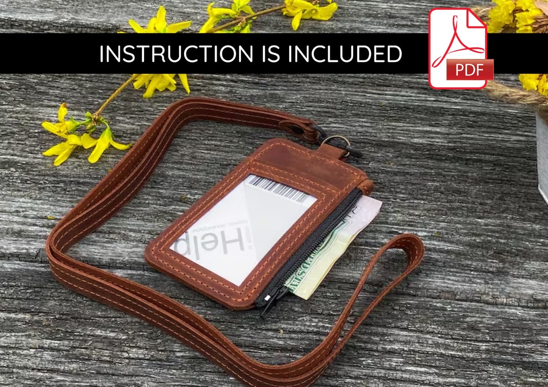 Id Holder Pdf, Id Holder Pattern, Badge Holder Pdf, Badge Holder