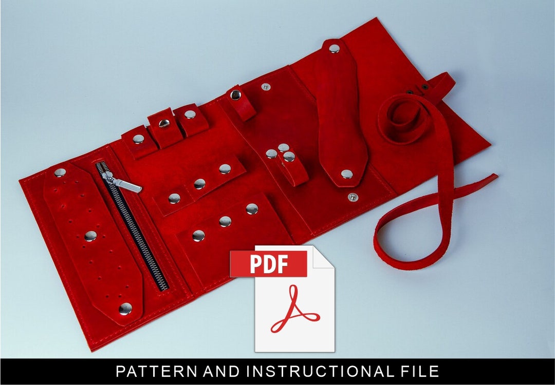 Jewelry Organizer Pattern, Leather Roll Jewelry Pattern, Jewelry Travel