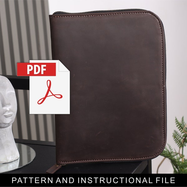 Leather portfolio pattern,A4 portfolio pdf,Leather padfolio pattern,Notepad holder pdf,Business folder pdf,Notebook cover pattern