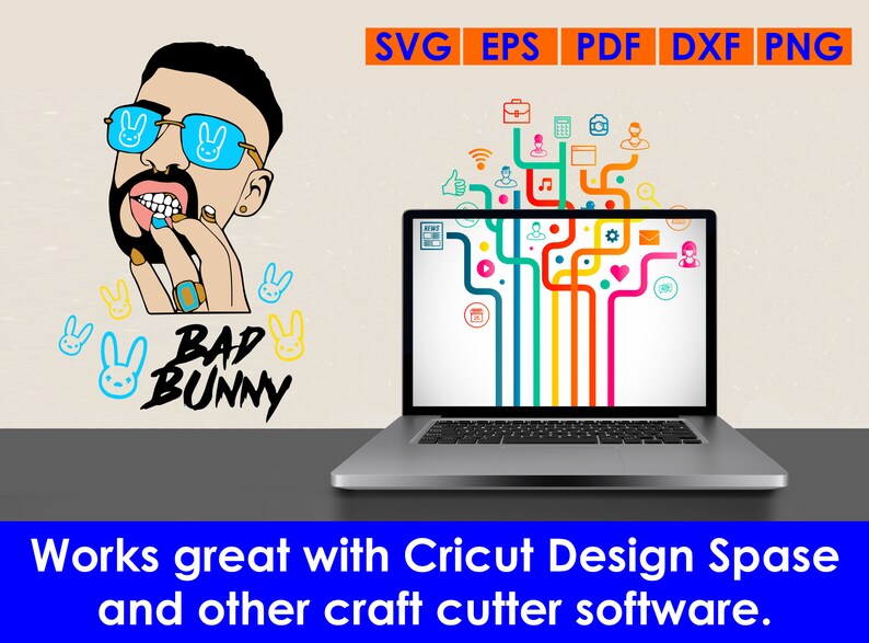 Download Bad bunny svg file cricutBad bunny svg bundleBad bunny | Etsy