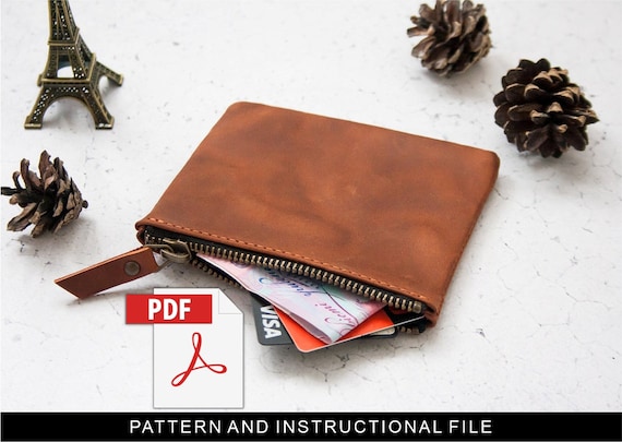 Leather zipper pouch pattern hotsell