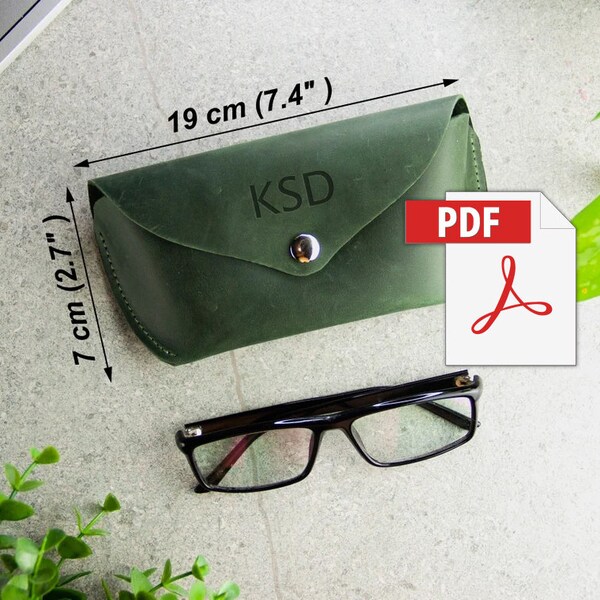 Leather Glasses Case Pattern Etsy