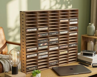 Cassette Tape Holder, Cassette Display, Cassette Tape Rack, Cassette Holder, Wall Display Shelf, Wooden Shelf, Cassette Storage, Wall Shelf