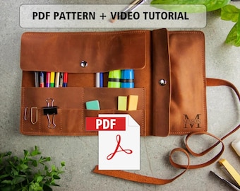 Leather paint brush case pdf,Pencil case pattern,Pen case pattern,Pencil roll pattern,Leather pencil case pdf,Artist roll pdf