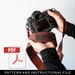 Camera Strap Patternleather Camera Strap Pdfdslr Camera Etsy