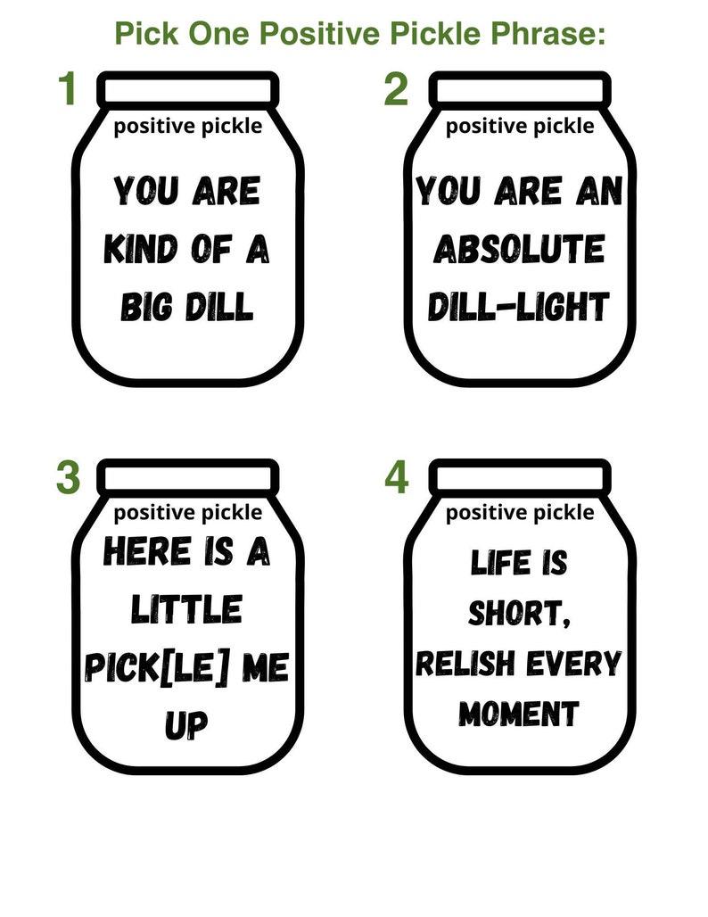 Positive Pickle Etsy