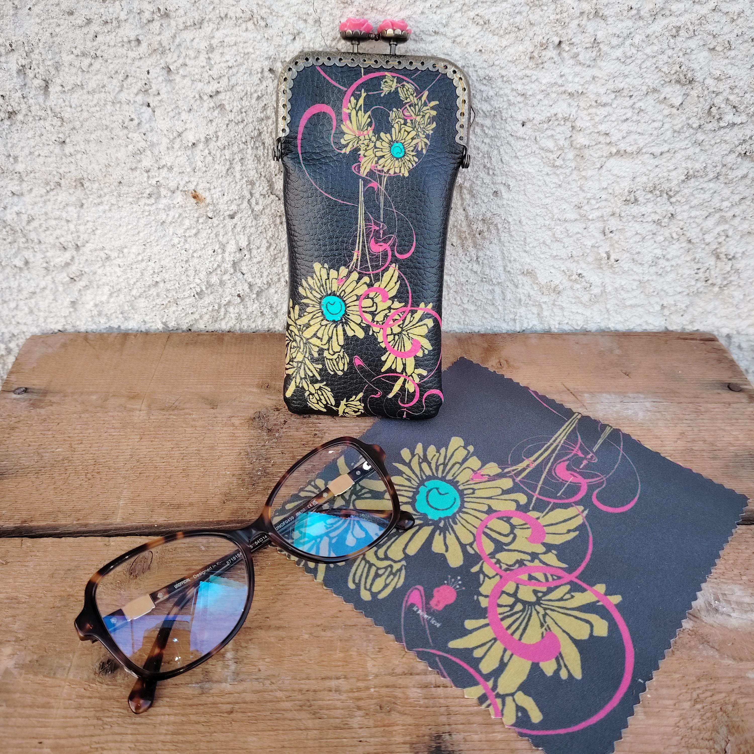 Montures Etui Ã Lunettes Souple Clic Clac Fermoir Pour étui à