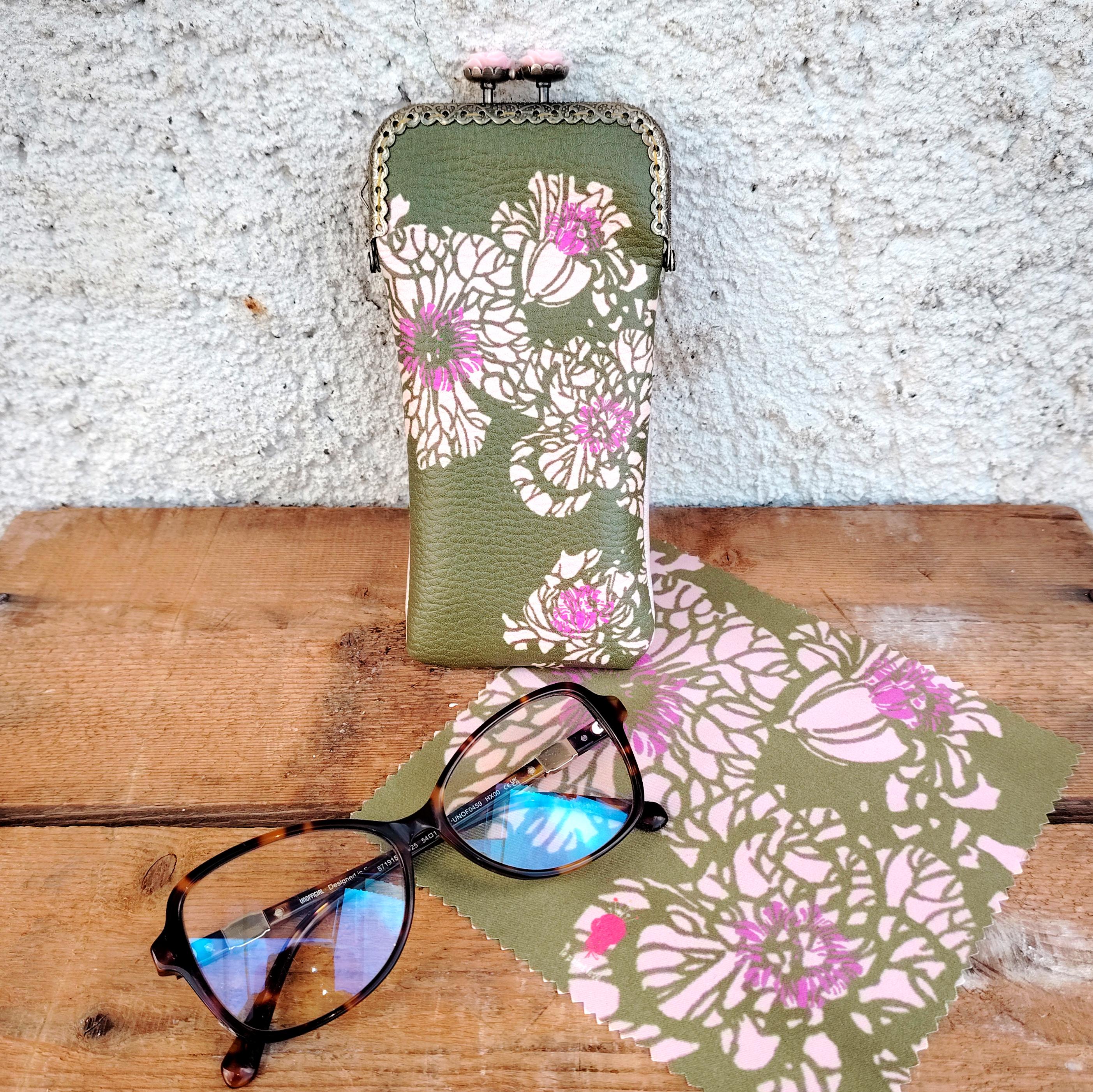 小物 STONE 90S VINTAGE GLASSES HOLDER Vintage Glasses Case - Etsy