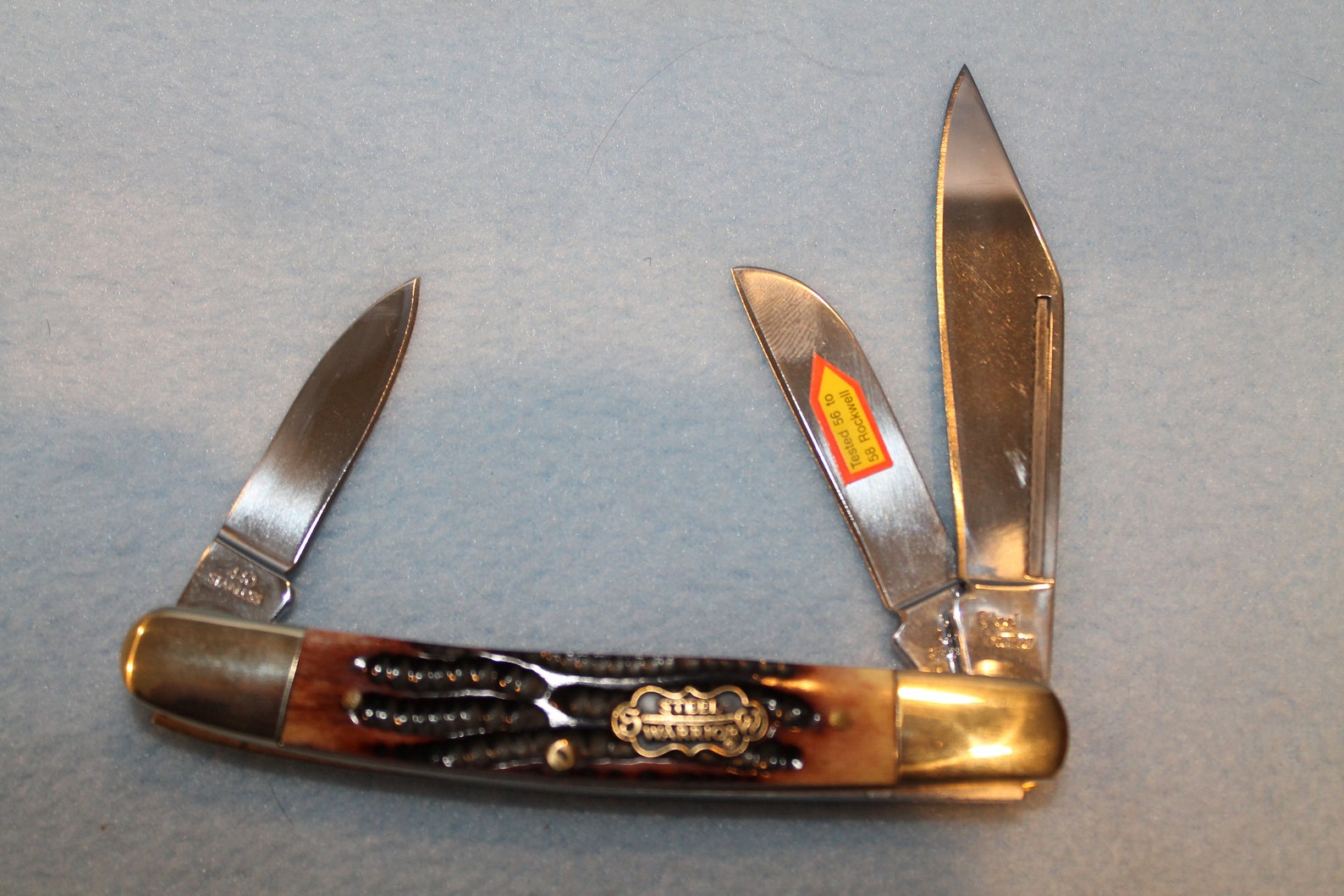 2 Handmade Steel Warrior 3Blade Stockman Pocket Knives Etsy