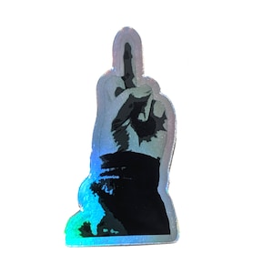 The Finger Holographic Sticker