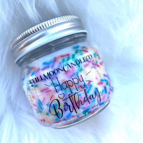 Happy birthday candle | birthday candle with sprinkles | Soy wax birthday candle | soy wax | Happy Birthday | Meaningful gift