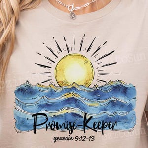 Promise keeper Png, christliche Designs, Vintage Geist religiöse Png, christlicher Bibelvers, Boho christlicher PNG, Sonnenuntergang PNG, Sommer PNG