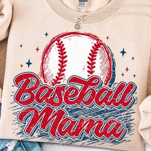 Baseball Mama PNG, Retro Baseball Mom PNG, Vintage Baseball Game Day Sublimation, Baseball Season PNG, Retro baseball shirt